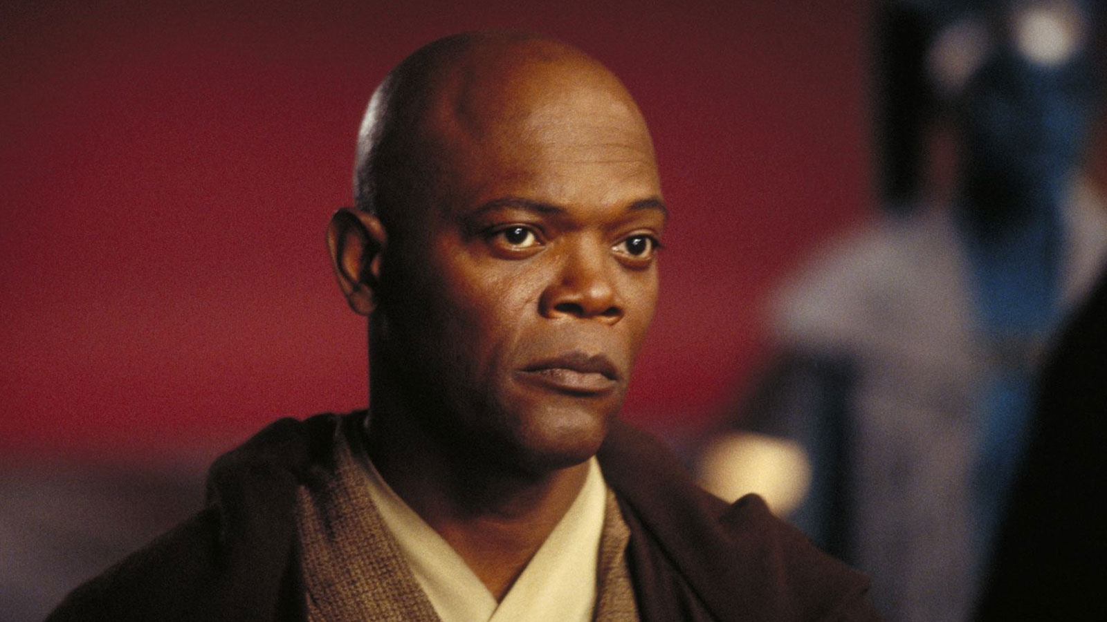 Head shot of Mac Windu, Jedi Master.